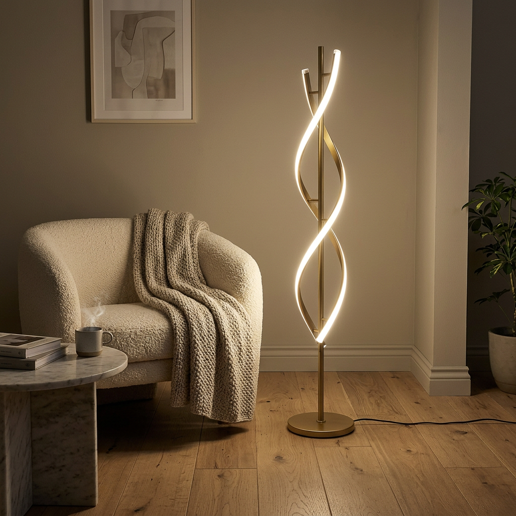 Marholm Velo Golvlampa (Guld)