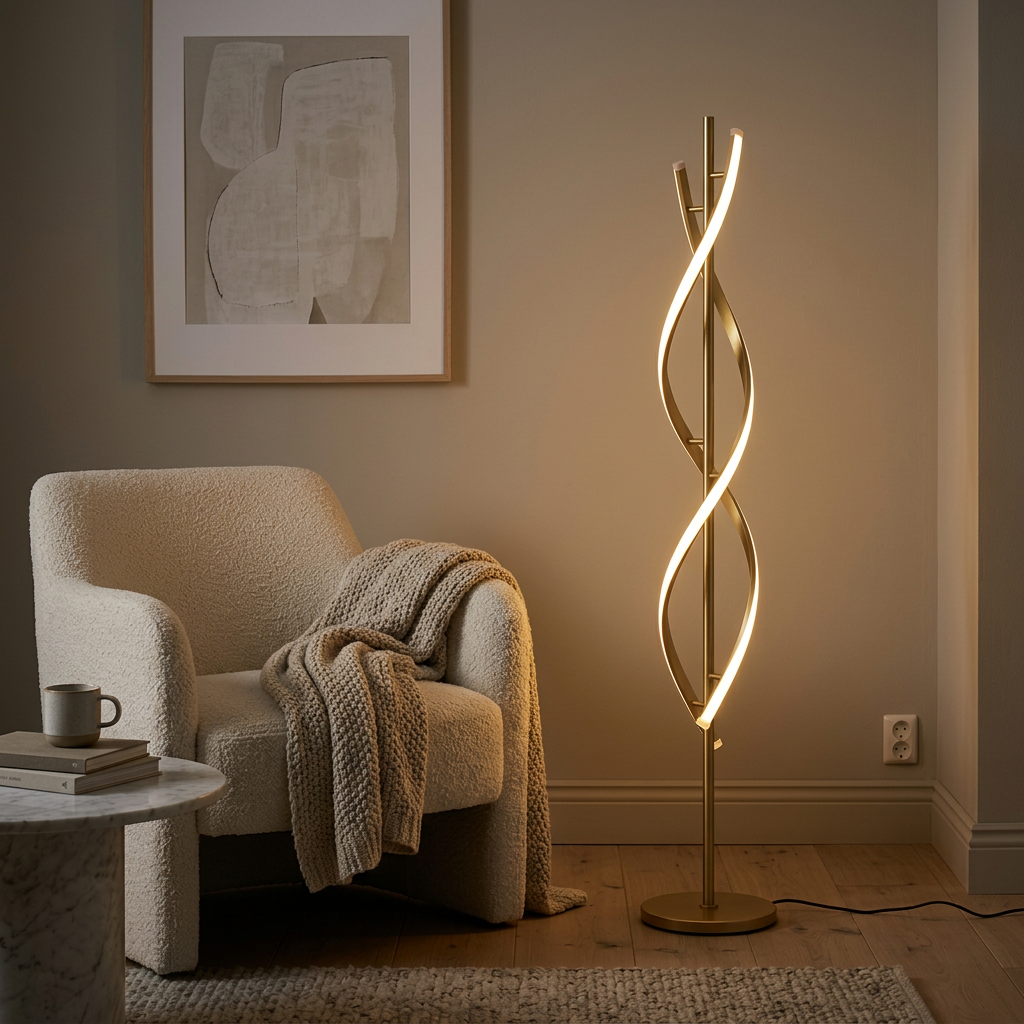 Marholm Velo Golvlampa (Guld)